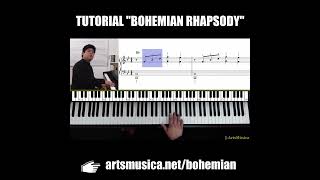 Bohemian Rhapsody  Tutorial para piano [upl. by Anaerda]