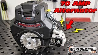 670cc Predator Alternator Kit Install [upl. by Aimit]