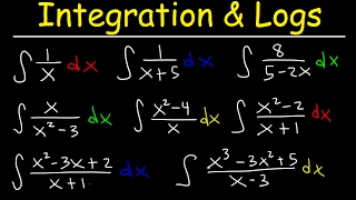 Integration of Rational Functions into Logarithms By Substitution amp Long Division [upl. by Oswald]