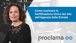 Come SCARICARE la Certificazione Unica 2024 dal sito dellAgenzia delle Entrate [upl. by Lehpar938]