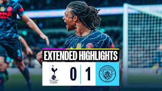 EXTENDED HIGHLIGHTS  Tottenham Hotspur 01 Man City  Aké scores a late winner away at Spurs [upl. by Pheni343]