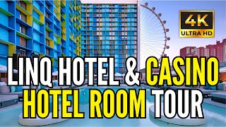 The LINQ Hotel Las Vegas Tour  LINQ Hotel Room Walkthrough 2024 [upl. by Jew]