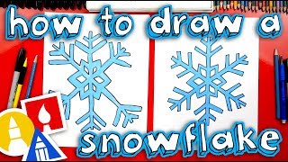 How To Draw A Snowflake [upl. by Abeu68]