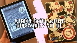 Kindle Paperwhite 11th Edition Unboxing  Set up [upl. by Garlinda226]