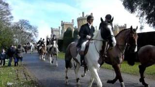 Belvoir Hunt leaving the castle [upl. by Hsaka]