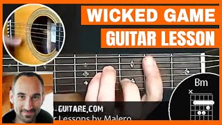 Wicked Game Guitar Tutorial [upl. by Viquelia]