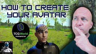 CREATE AN AVATAR  TCG WORLD METAVERSE [upl. by Eryn]