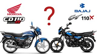 Honda Cd 110 Vs Bajaj Ct 110x  Full Comparison  In Hindi  कौन सी लें [upl. by Honorine]