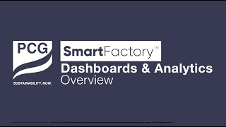 PCG SmartFactory Dashboard and Analytics Overview [upl. by Lemrej]