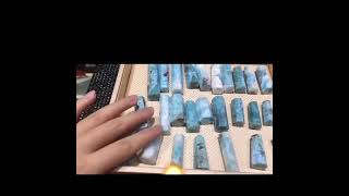 natural larimar points tower wands [upl. by Ramu917]