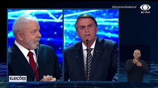 Elezioni in Brasile primo confronto in tv tra Lula e Bolsonaro volano accuse e insulti [upl. by Sadella962]