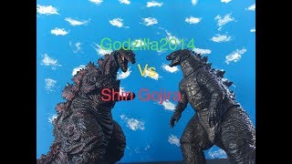 Godzilla2014 vs Shin Gojira [upl. by Iaj181]