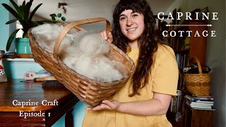 Caprine Craft Ep1  Processing Raw Wool [upl. by Schwinn]