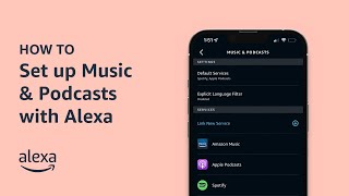 How To Set up Music amp Podcasts with Alexa  Amazon Echo [upl. by Orvas]