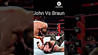 John Cena Vs Braun strowman ll wwe trending views views shorts short viral trend [upl. by Akinhoj]