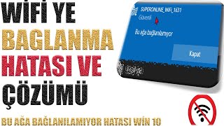 BU AĞA BAĞLANILAMIYOR HATASI WİN 10 [upl. by Ailisec]