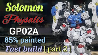 Solomon physalis 1100 GP02A kit  part 2  85 painted fast build [upl. by Holt]