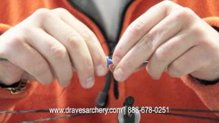 Draves Archery Komfort Kiss Kisser Button Installation Video [upl. by Eliades]