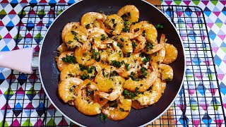 Crevettes Sautées à lail et au Persil recette rapide [upl. by Iormina]