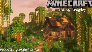 Wooden Jungle House  Minecraft Relaxing Longplay No Commentary [upl. by Randell]