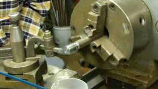 THREADING on the CLAUSING LATHE atlas logan part 2 tubalcain [upl. by Anitnegra]