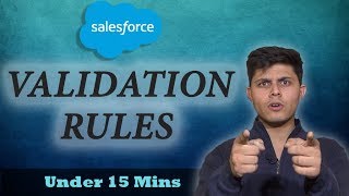 Validation Rules in Salesforce  How to create it to restrict users from entering incorrect data [upl. by Ayanet]