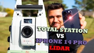 iPhone 14 Pro LiDAR vs Survey Total Station Accuracy [upl. by Nivrad]