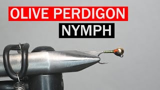 Olive Perdigon Fly Tying Pattern Tutorial [upl. by Stefa813]