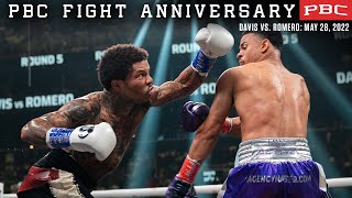 Gervonta Davis Scores a Highlight Reel KO Over Rolando Romero  PBC Fight Anniversary [upl. by Anelliw762]