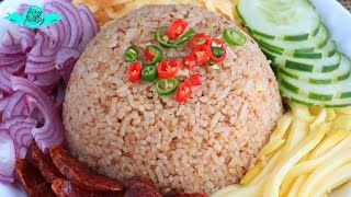 SPECIAL BAGOONG RICE THAI FRIED RICE WITH SHRIMP PASTE [upl. by Iruj]