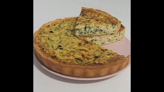 Quiche de calabacín y jamón de york con Thermomix® Cookidoo® [upl. by Airotal]