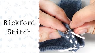 Bickford Stitch  How to sew the seams in knitting [upl. by Rae]