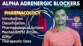 Alpha Adrenergic Blockers Pharmacology  Adrenergic Antagonists [upl. by Abisia]