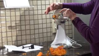 Brieftons 10 Blade Spiralizer Full Demo [upl. by Snodgrass]