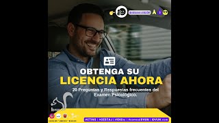 Examen Psicológico para Obtener Licencia de conducir  20 preguntas que te hacen  Test simulador GM [upl. by Eidnew698]