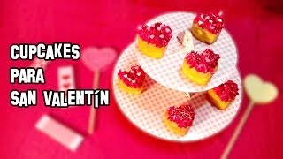 ✔ Recetas de Cocina  CupCakes para San Valentín [upl. by Torrell]