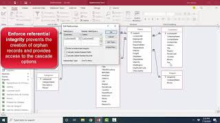 Microsoft Access A to Z Enforcing Referential Integrity on Table Relationships [upl. by Artenal622]