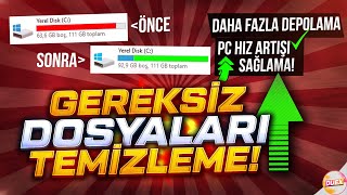 100 GB BOŞ ALAN KAZANMA Windows Gereksiz Dosyaları Temizleme [upl. by Rogerio]