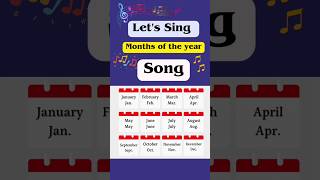 months of the year song  12 months name song months of the year song for kids song kids shorts [upl. by Brieta224]