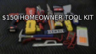 150 DIY Homeowner Tool Kit  Basic Tools on a Budget [upl. by Noirod]