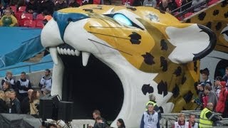 Jacksonville Jaguars entrance at Wembley Stadium  NFL International Series Game 8 [upl. by Bibbye]