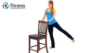 Barre Workout for Butt and Thighs  Workout for Lean Legs and Toned Butt [upl. by Albertson]