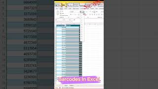 Barcodes And QR Code In Excel shorts 1 [upl. by Nobel]