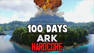 I Spent 100 Days on a Deserted Island in ARK and Heres What Happened [upl. by Denbrook]