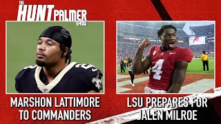 Saints Trade Marshon Lattimore  LSUBama Game Preview  The Hunt Palmer Show [upl. by Aicad]