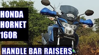 Modified Honda hornet 160r Handle bar raisers [upl. by Assille445]