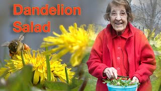 Great Depression Cooking  Dandelion Salad [upl. by Inej]