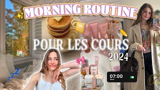 Ma MORNING ROUTINE pour les cours 2024 [upl. by Nosnev730]