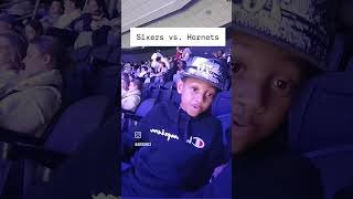 As 2nd sixers game and hes already a fan [upl. by Compte]