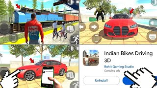 Indian bike 3D game new update BMW car RJ stool new frock cheat code video [upl. by Vial633]